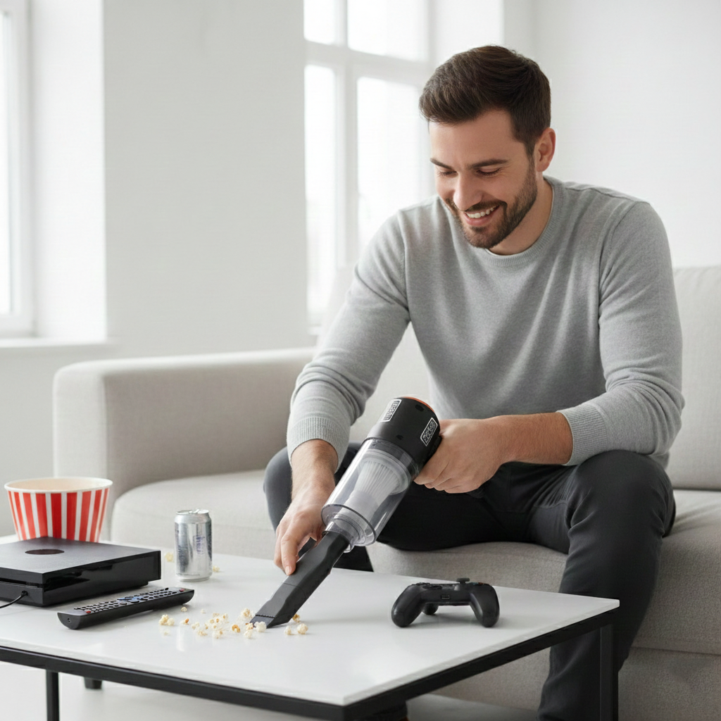 MiniPower CleanGo 2 en 1 - Mini Aspiradora Inalámbrica con Soplado
