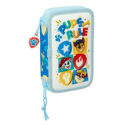 🦖 NOVEDAD 2026 · Estuche Doble Patrulla Canina con Material Escolar