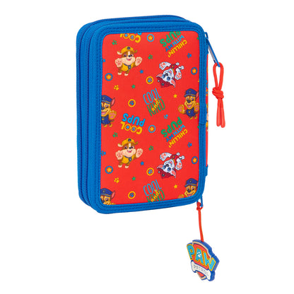 🦖 NOVEDAD 2026 · Estuche Doble Patrulla Canina con Material Escolar