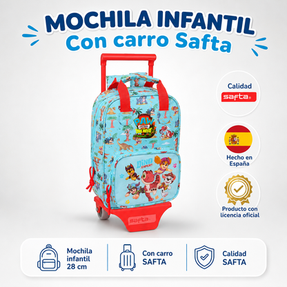 NOVEDAD 2026 · Mochila Infantil Patrulla Canina Dino Rescue 28CM
