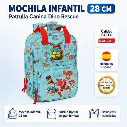 NOVEDAD 2026 · Mochila Infantil Patrulla Canina Dino Rescue 28CM