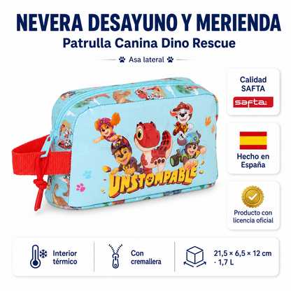 🦖 NOVEDAD 2026 · Nevera Desayuno y Merienda Patrulla Canina Dino Rescue