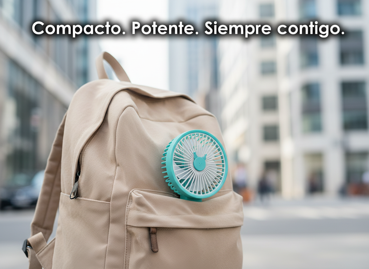 Ventilador 2 en 1 - portable de mano y de escritorio