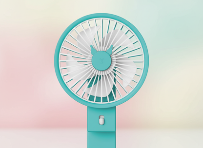 Ventilador 2 en 1 - portable de mano y de escritorio