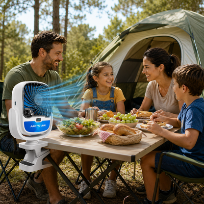 ARCTIC AIR GRIP GO - Ventilador + Humidificador en uno con Pinza