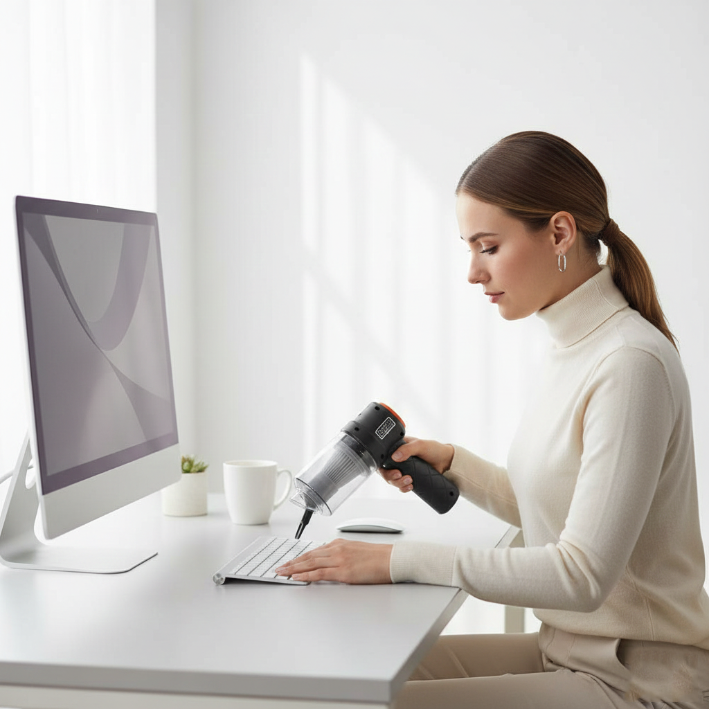 MiniPower CleanGo 2 en 1 - Mini Aspiradora Inalámbrica con Soplado