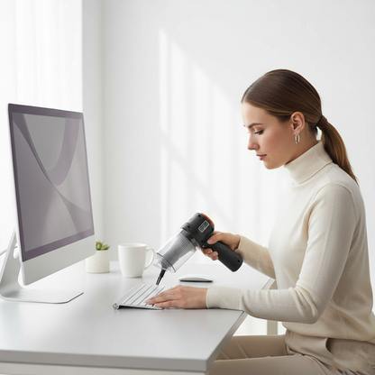 MiniPower CleanGo 2 en 1 - Mini Aspiradora Inalámbrica con Soplado