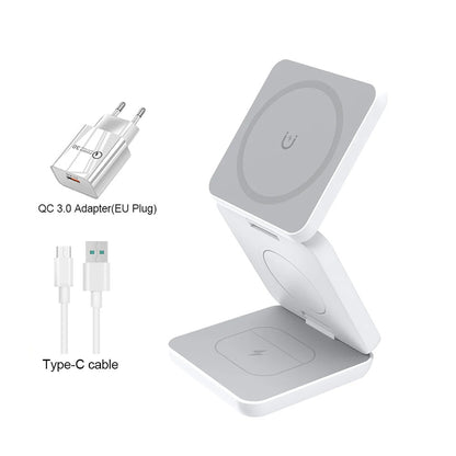 FoldDock™ - 3-in-1 Cargador Plegable