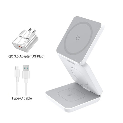FoldDock™ - 3-in-1 Cargador Plegable