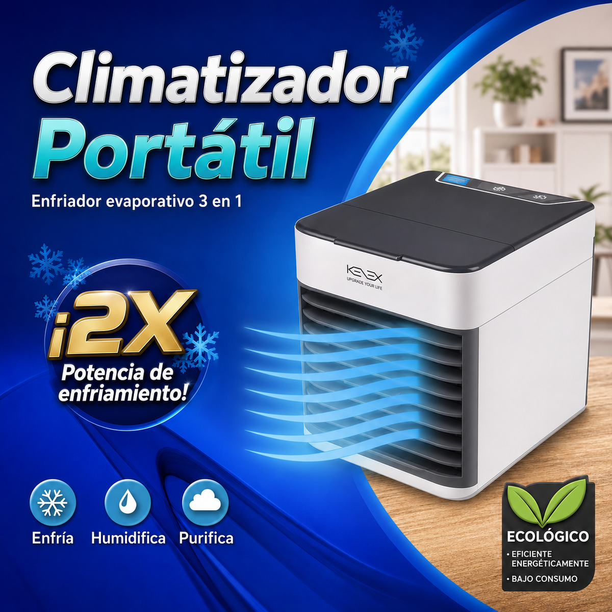 Climatizador Portátil 3 en 1