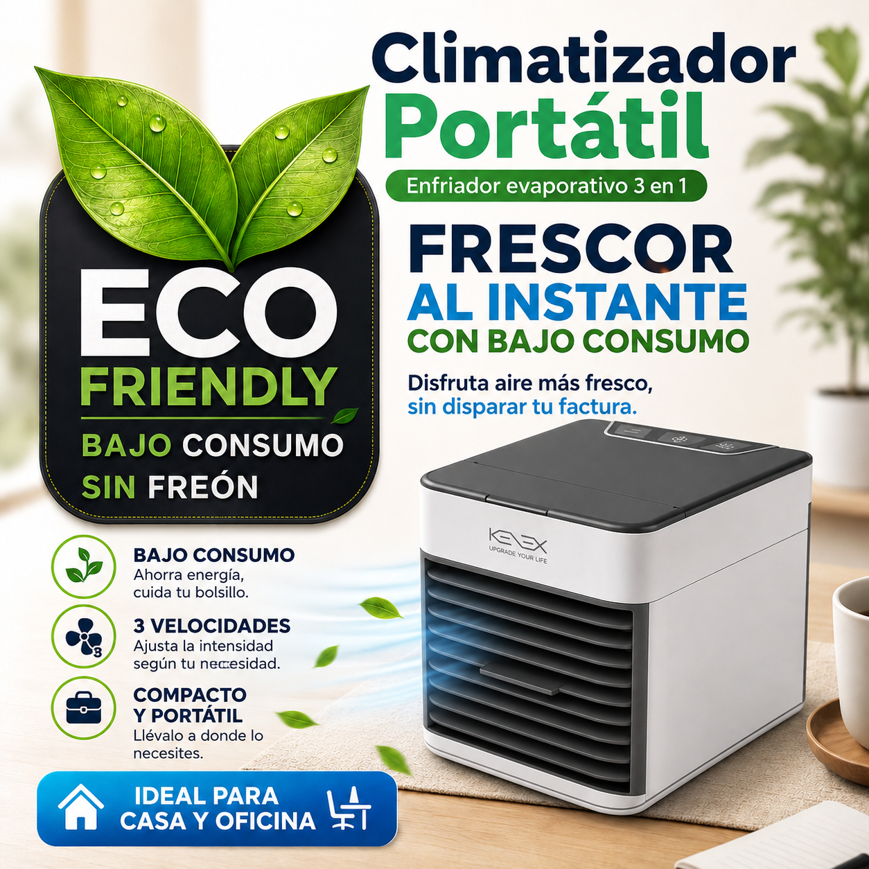 Climatizador Portátil 3 en 1
