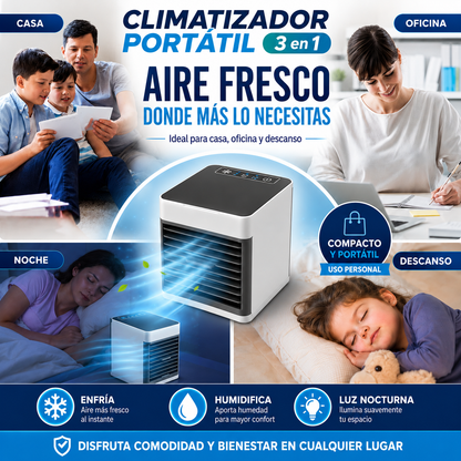 Climatizador Portátil 3 en 1