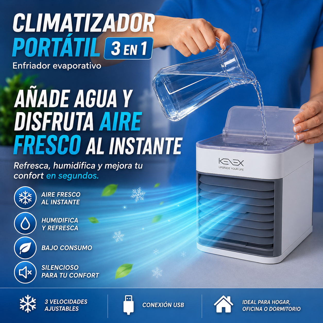 Climatizador Portátil 3 en 1