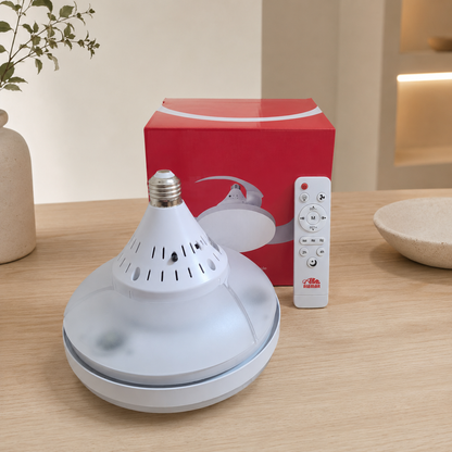 BreezeLight™ Compack - Ventilador de techo con aspas retráctiles y LED, casquillo E27