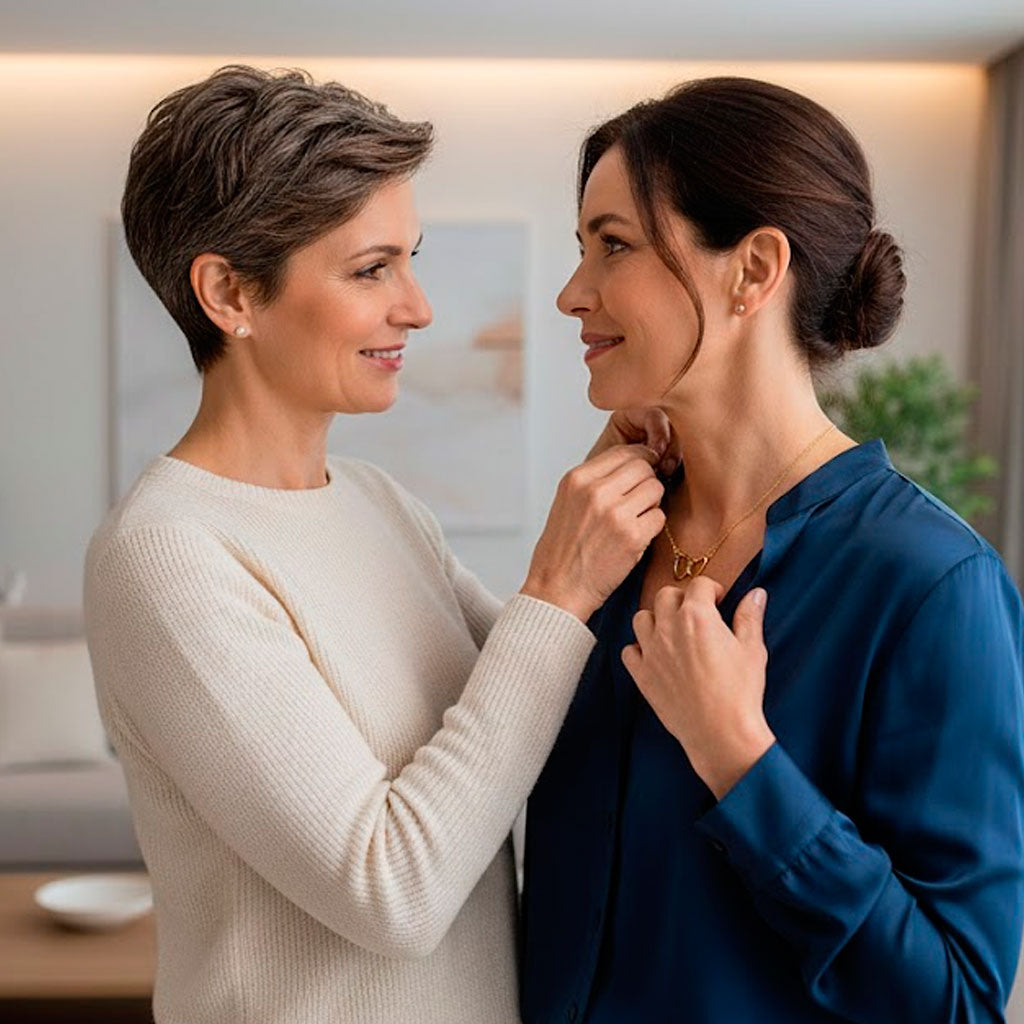 Collar Amor Eterno – Corazones Entrelazados