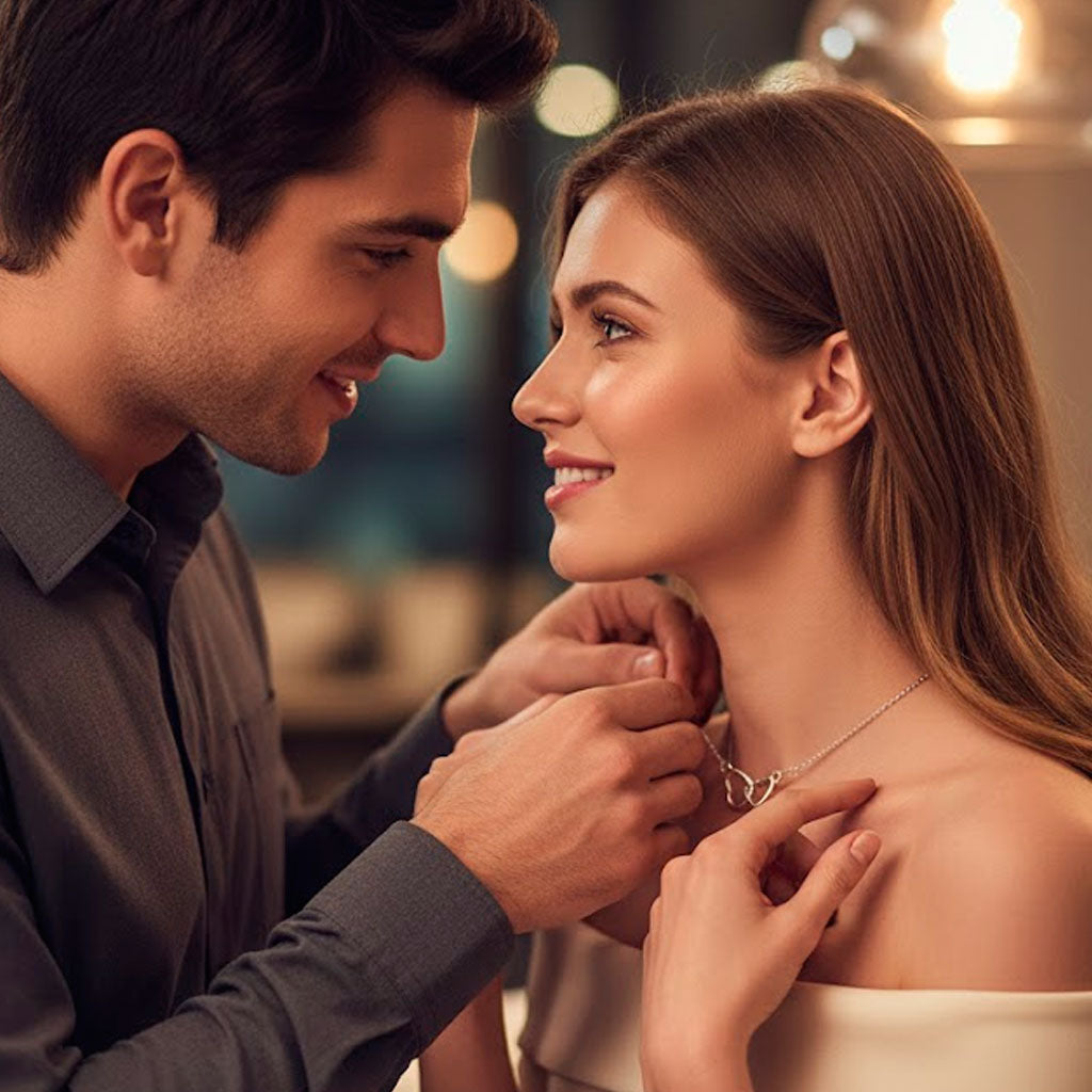 Collar Amor Eterno – Corazones Entrelazados