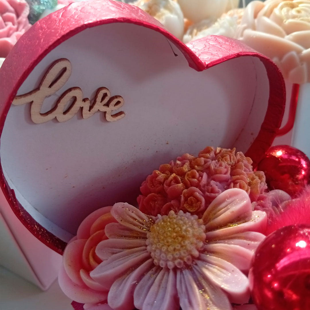 Corazón floral aromático artesanal