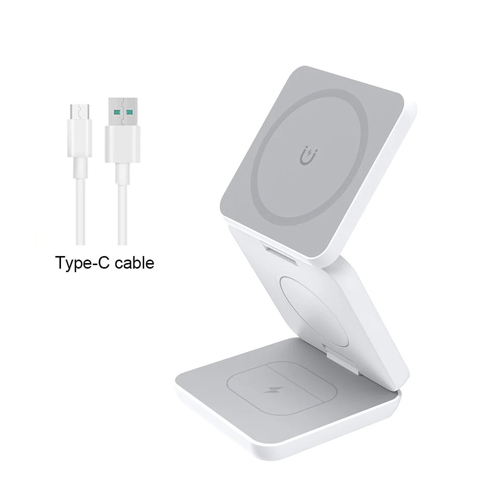FoldDock™ - 3-in-1 Cargador Plegable
