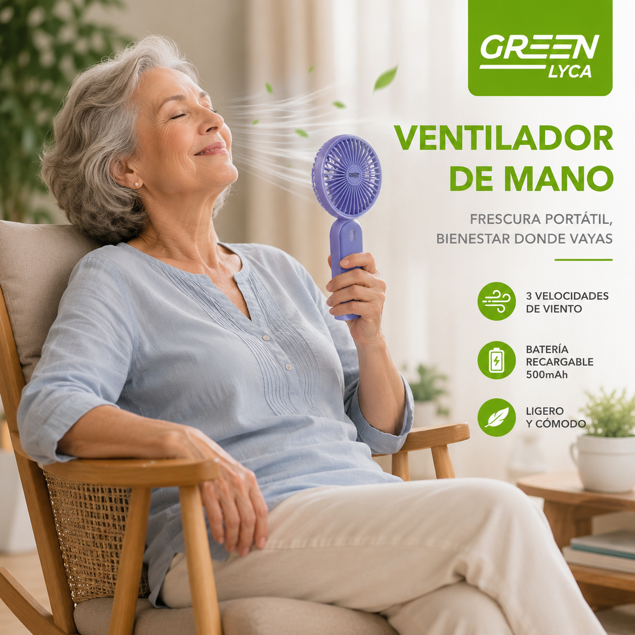 Ventilador de Mano 2 en 1