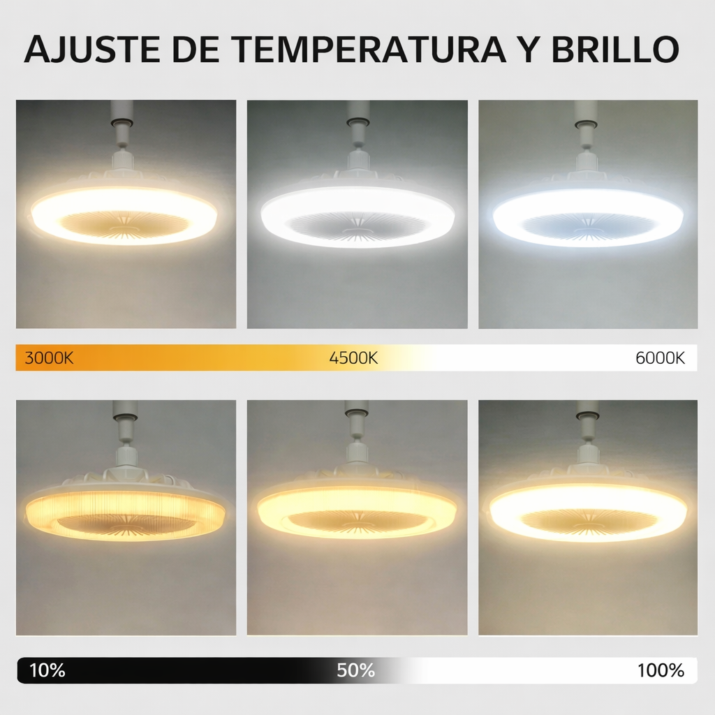 BreezeLight™ - Luz y ventilador en segundos, sin instalación