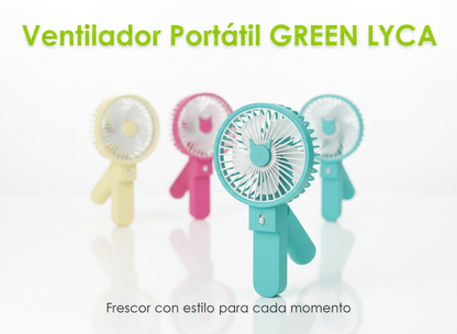 Ventilador 2 en 1 - portable de mano y de escritorio