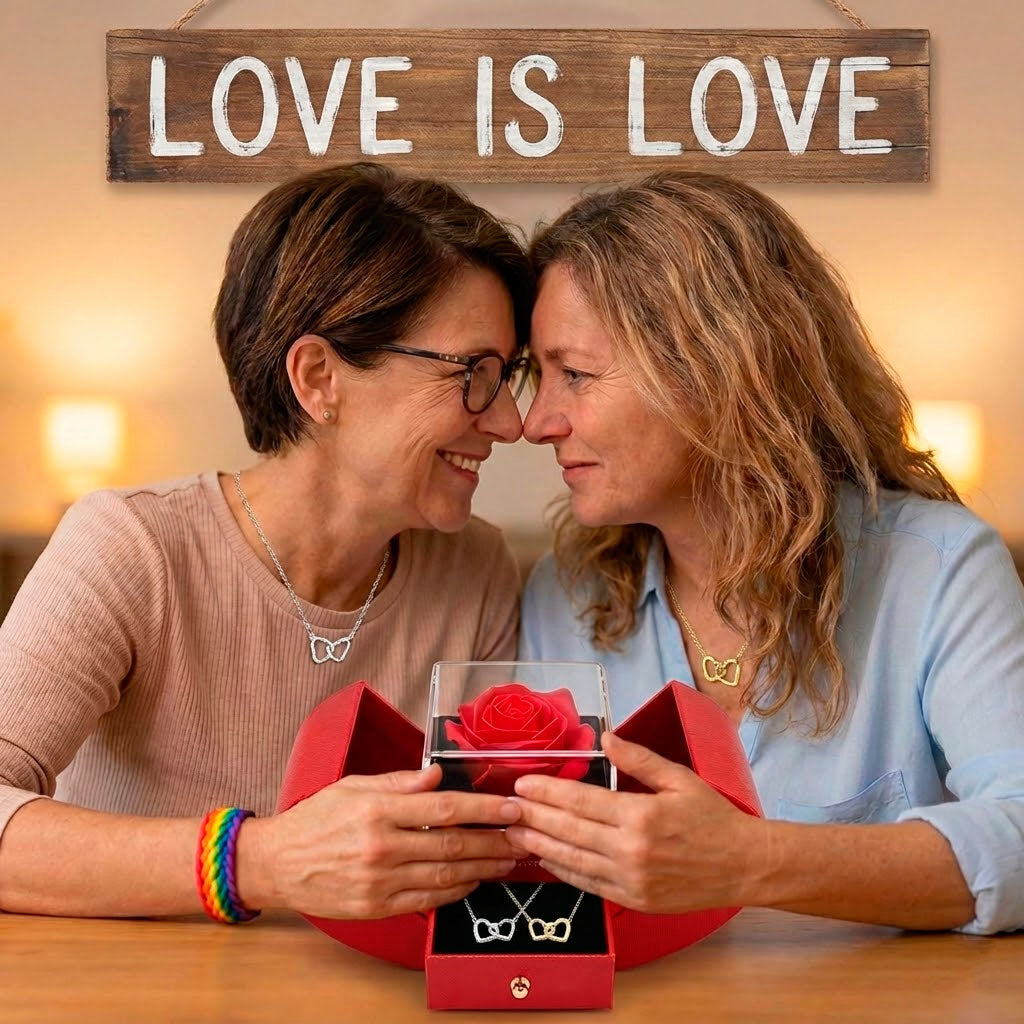 Rosa preservada joyero sorpresa