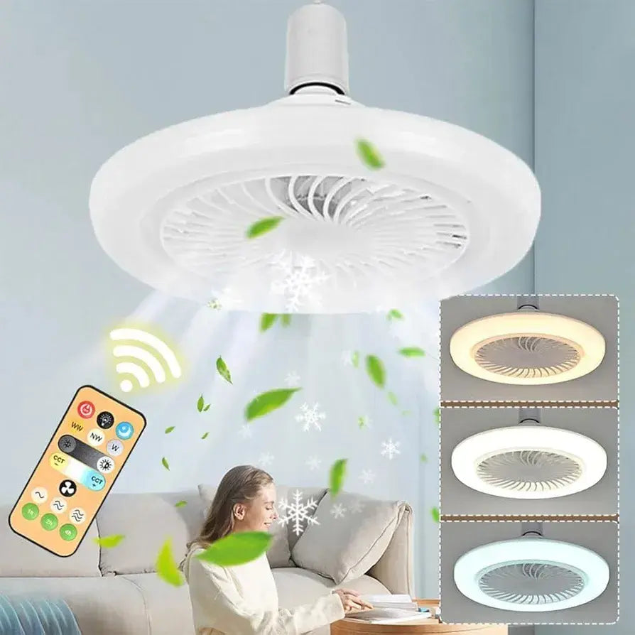 BreezeLight™ - Luz y ventilador en segundos, sin instalación