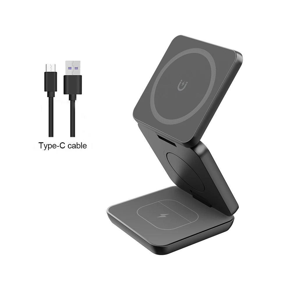 FoldDock™ - 3-in-1 Cargador Plegable